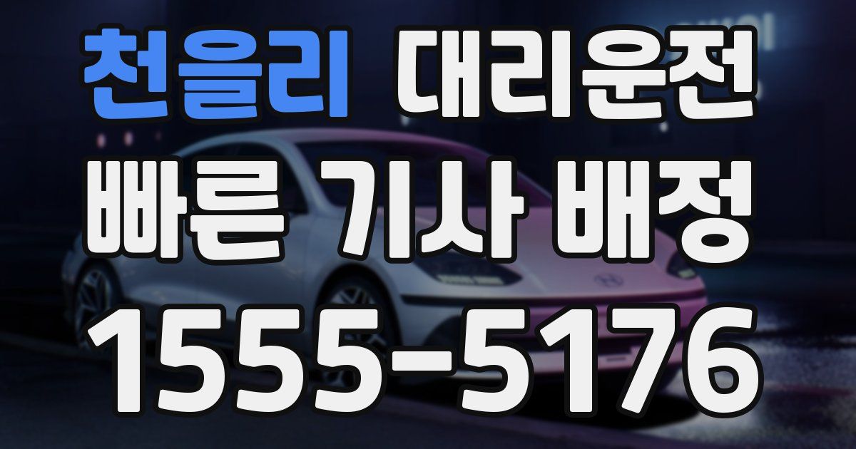 일일대리기사