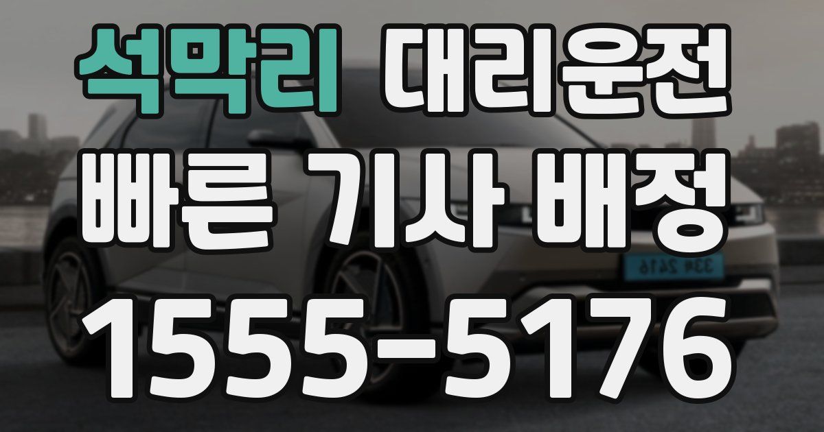 일일대리기사