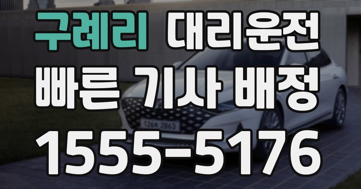 일일대리기사