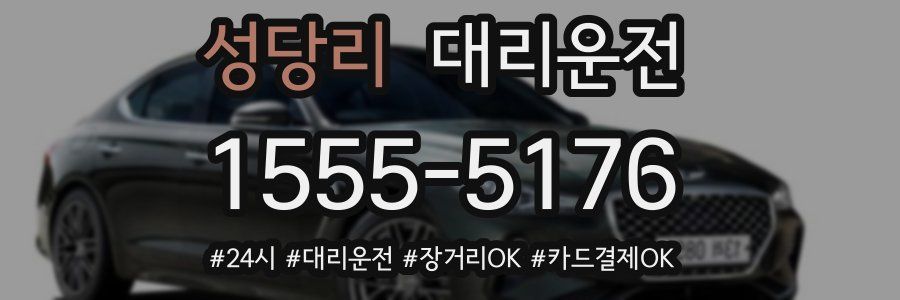 성당리 대리운전
