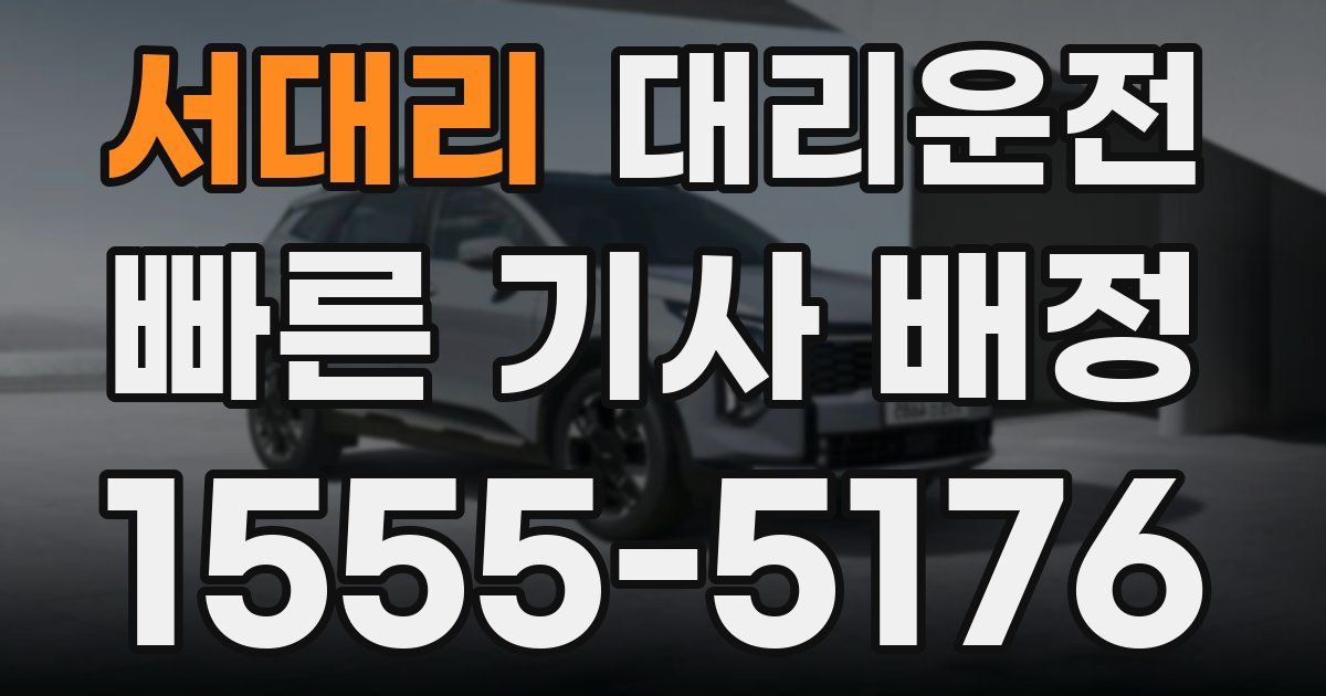 일일대리기사