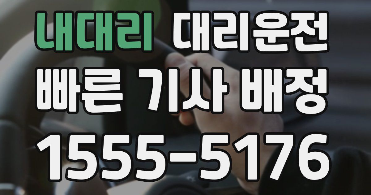 일일대리기사