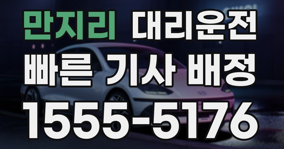 일일대리기사