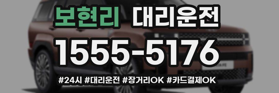보현리 대리운전