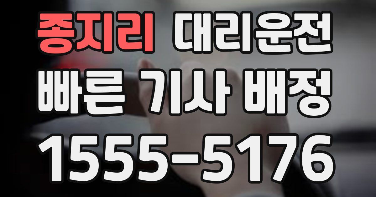 일일대리기사