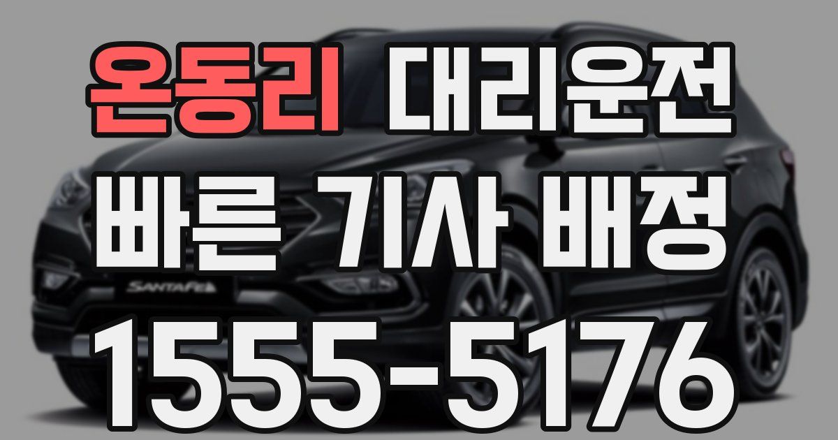 일일대리기사