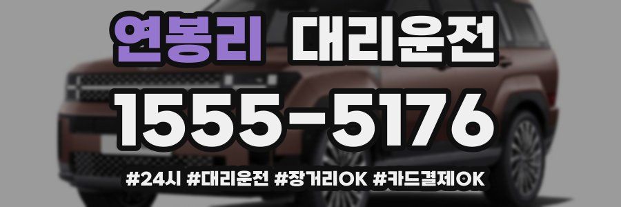 연봉리 대리운전