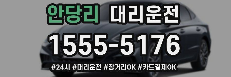 안당리 대리운전