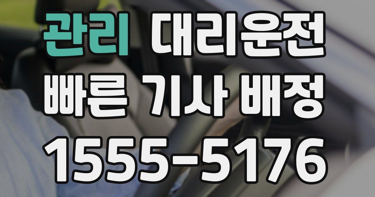 일일대리기사