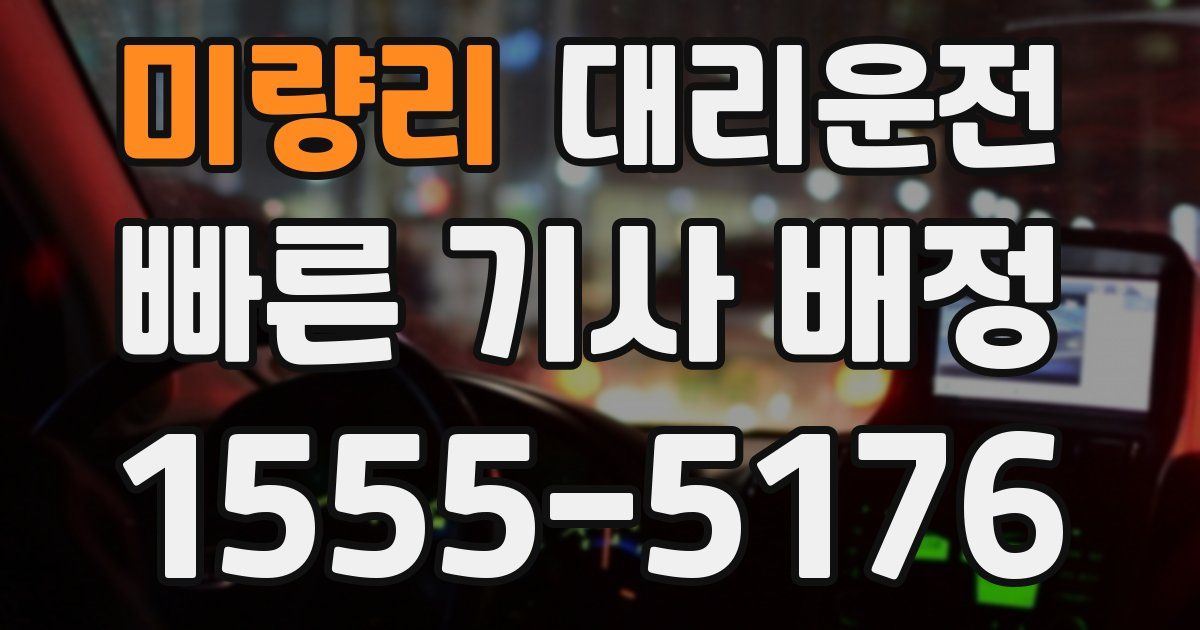 일일대리기사