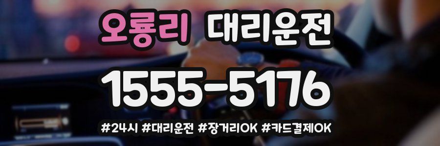 오룡리 대리운전