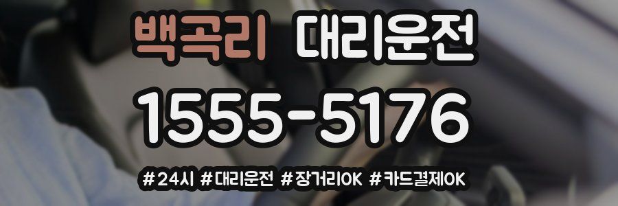 백곡리 대리운전