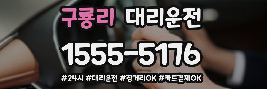 구룡리 대리운전