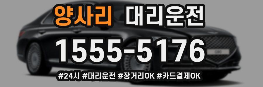 양사리 대리운전