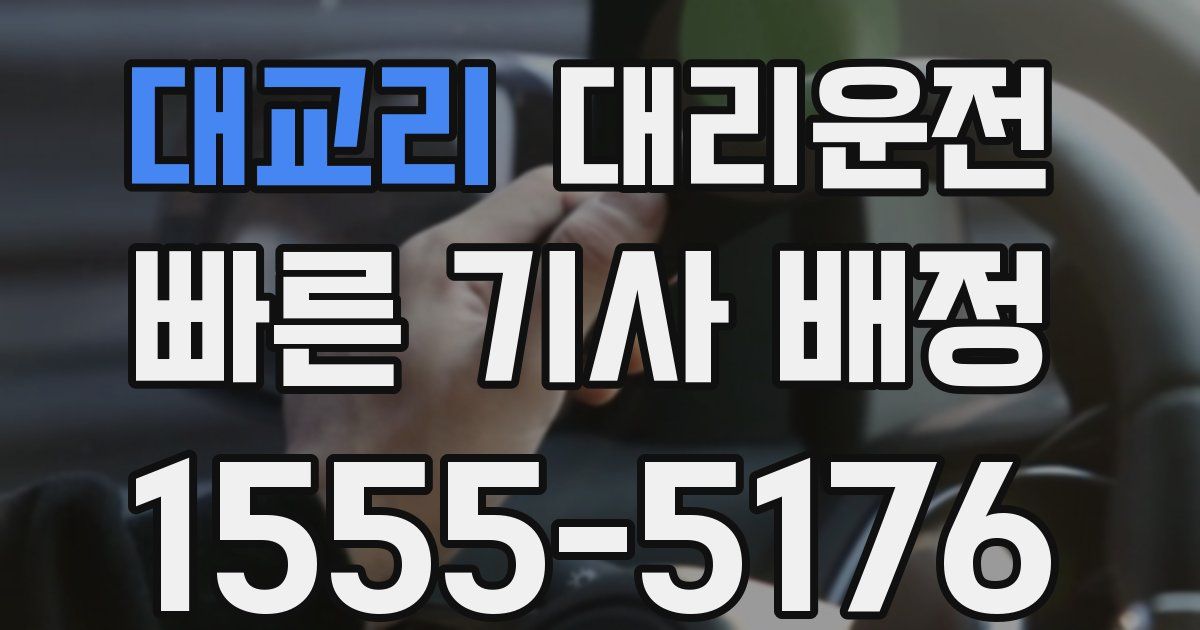 일일대리기사