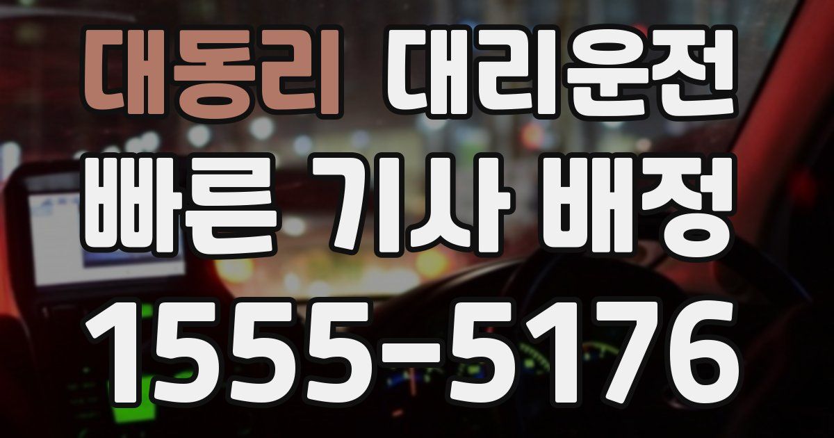 일일대리기사