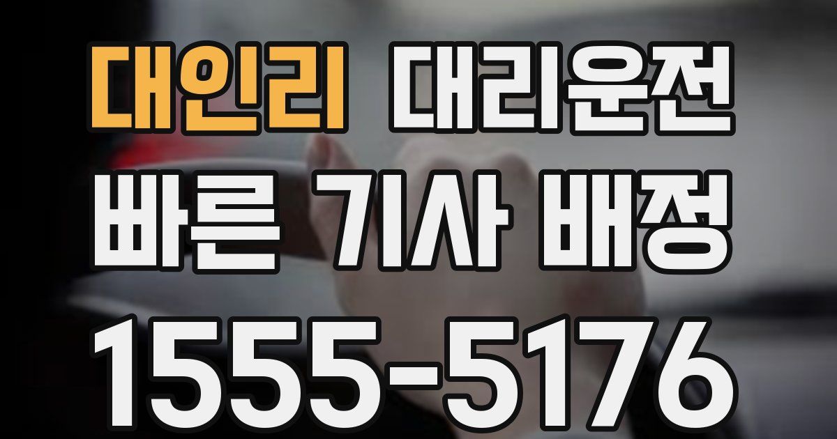 일일대리기사