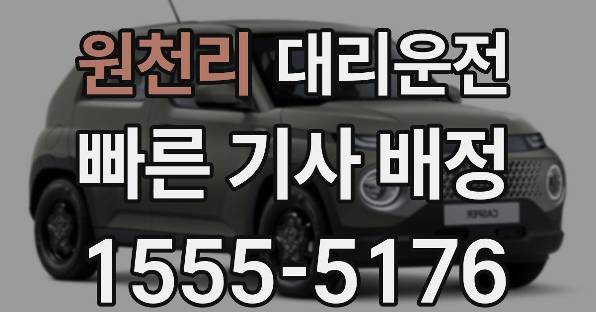 일일대리기사