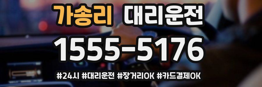 가송리 대리운전