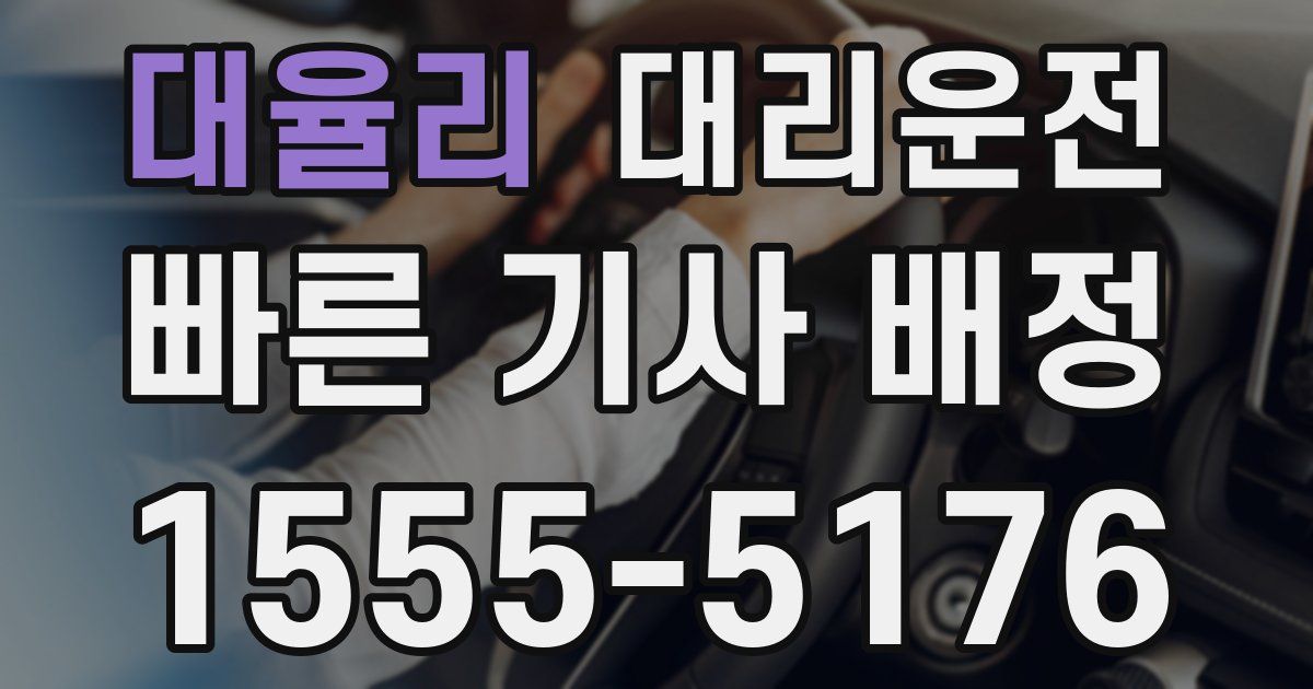 일일대리기사