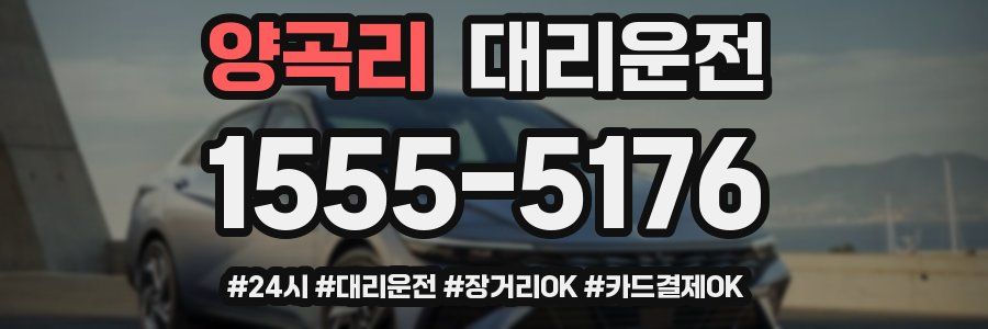 양곡리 대리운전