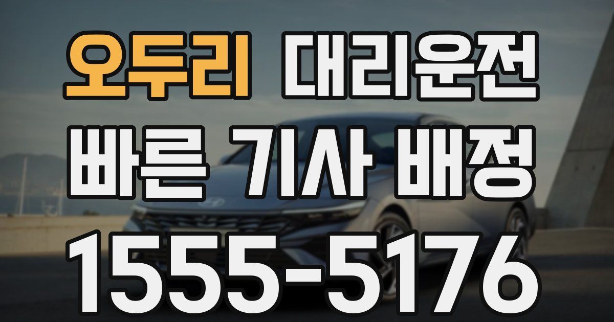 일일대리기사