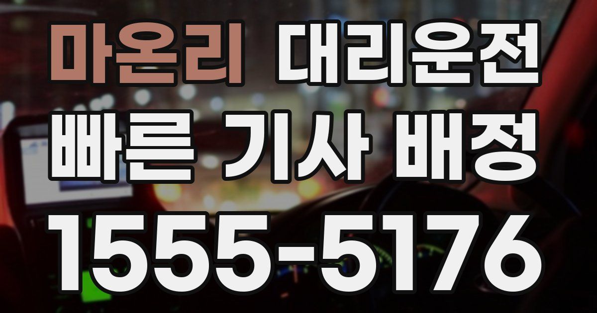 일일대리기사