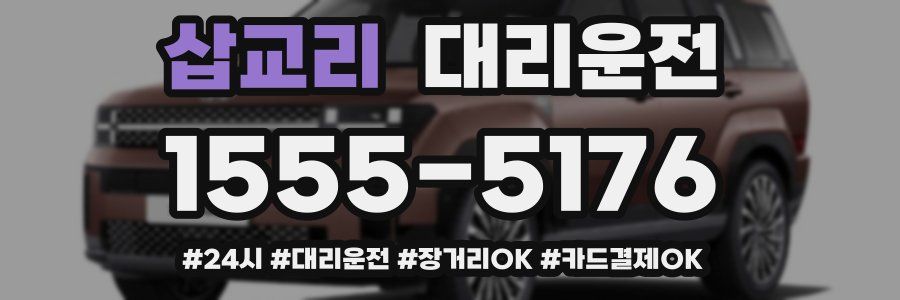 삽교리 대리운전