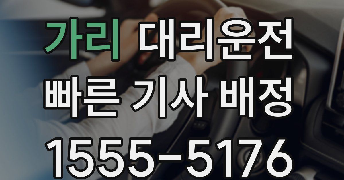 일일대리기사