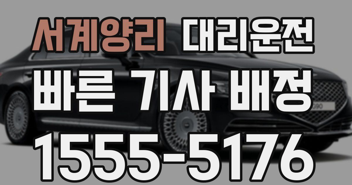 일일대리기사