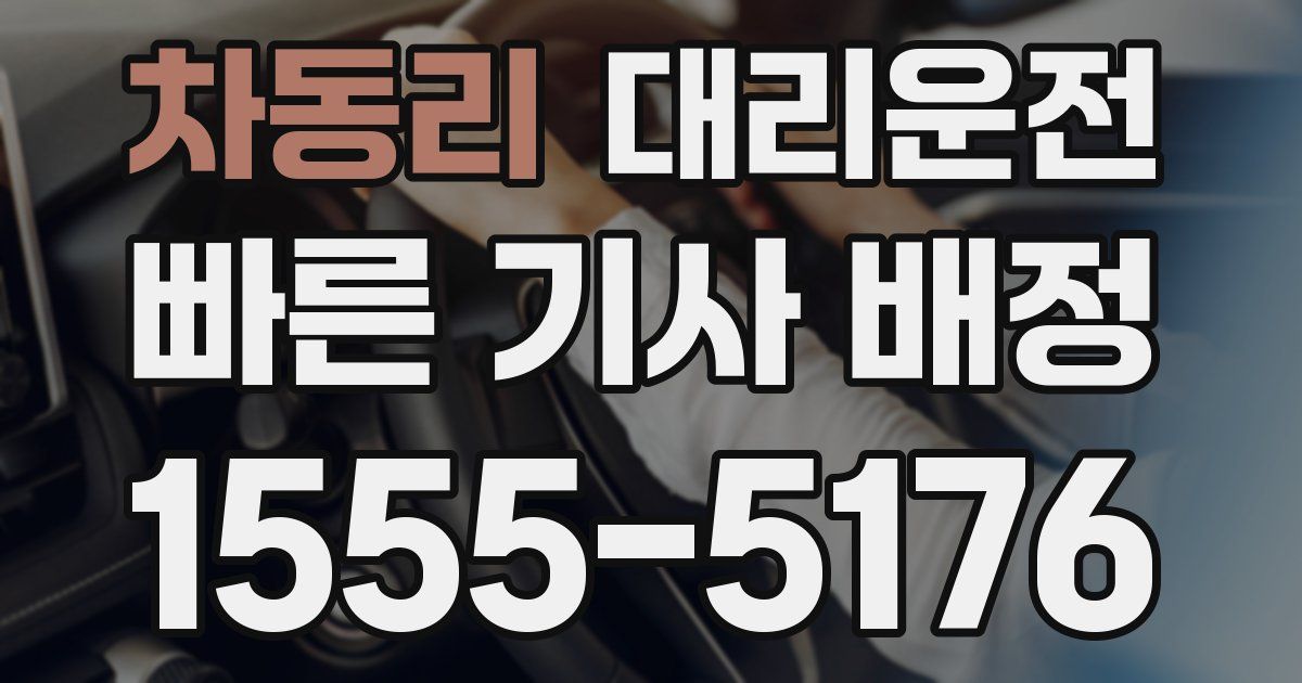 일일대리기사