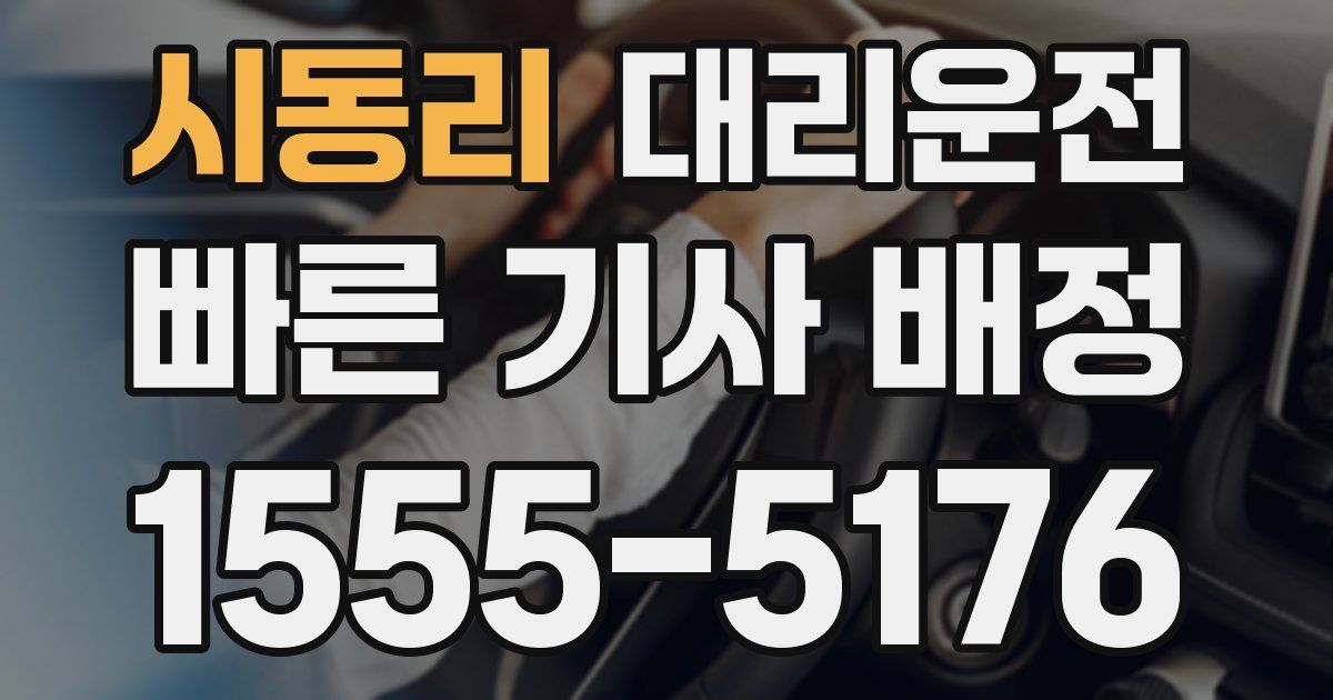 일일대리기사