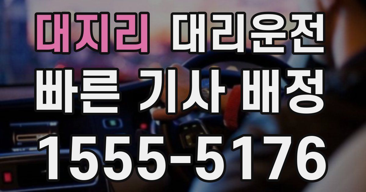 일일대리기사
