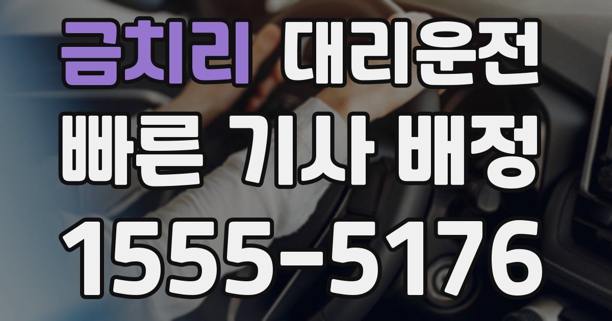 일일대리기사