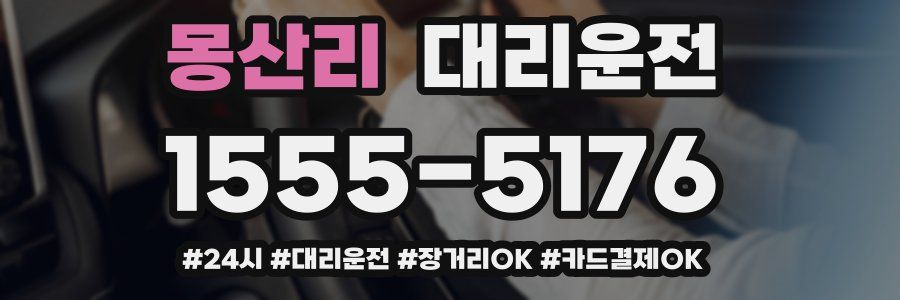 몽산리 대리운전