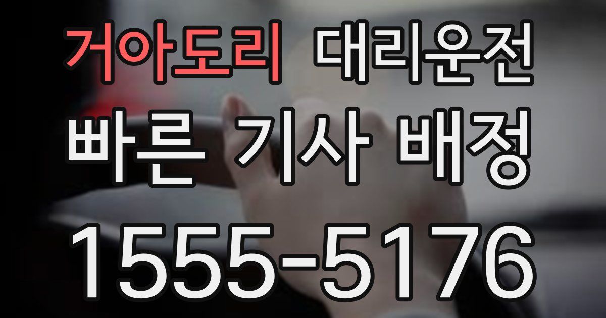 일일대리기사