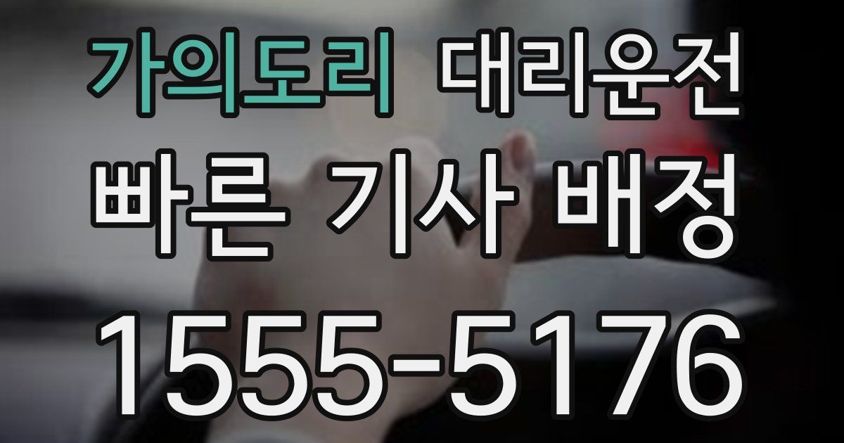 일일대리기사