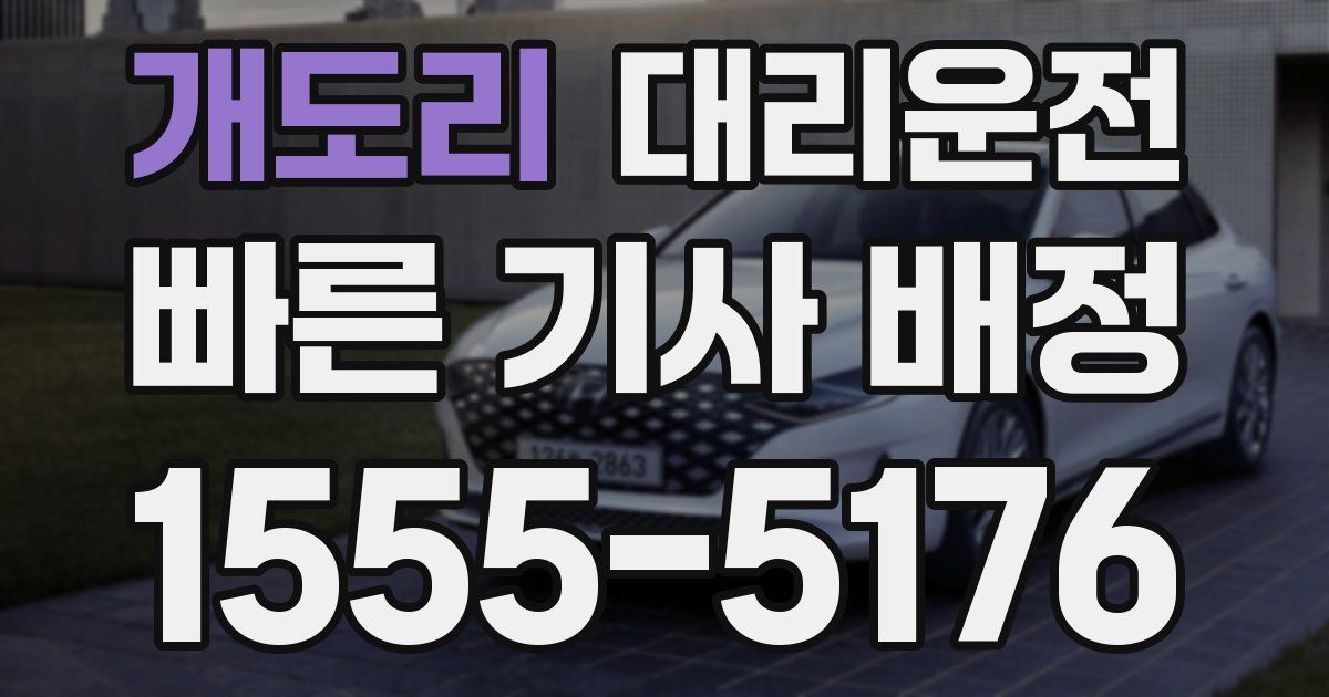 일일대리기사