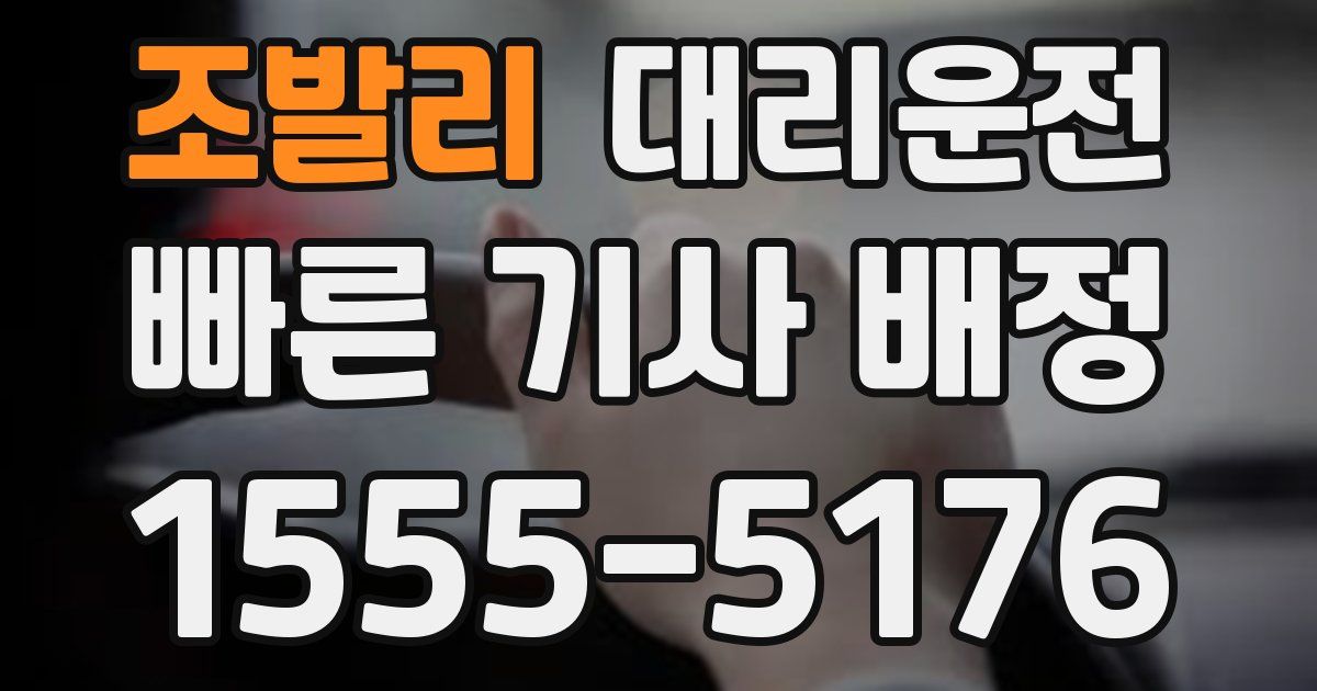 일일대리기사