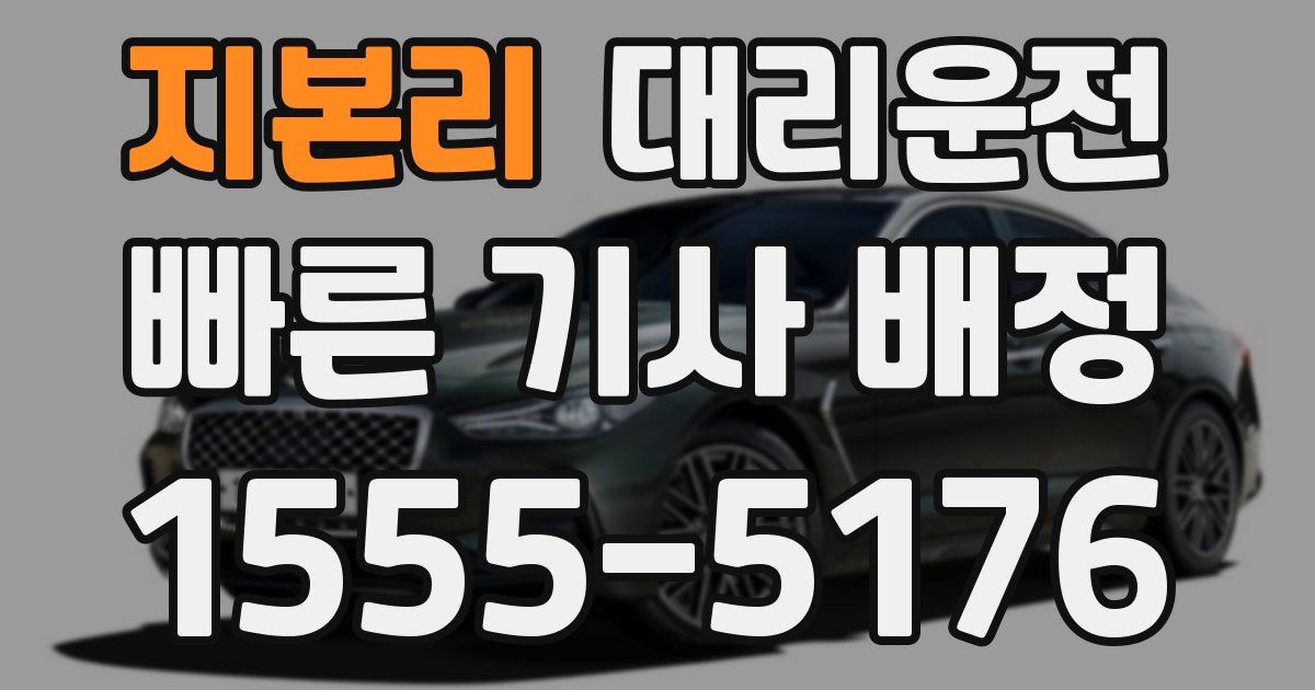 일일대리기사