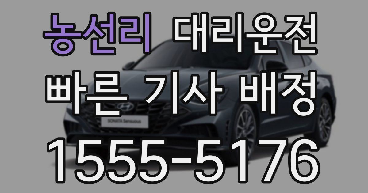 일일대리기사