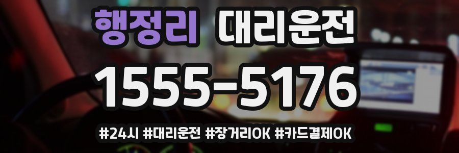 행정리 대리운전