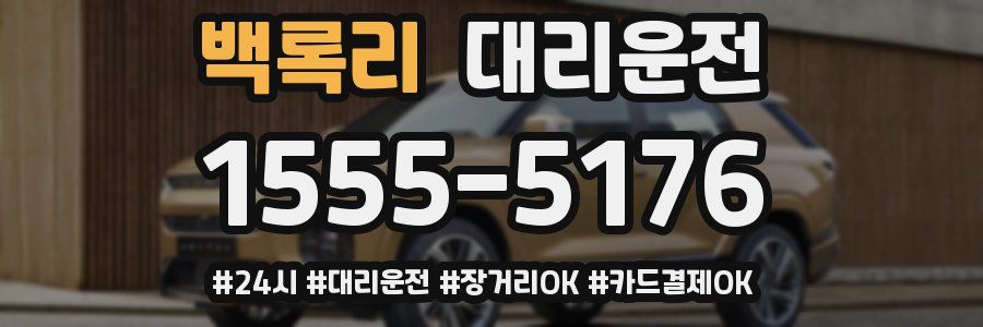 백록리 대리운전