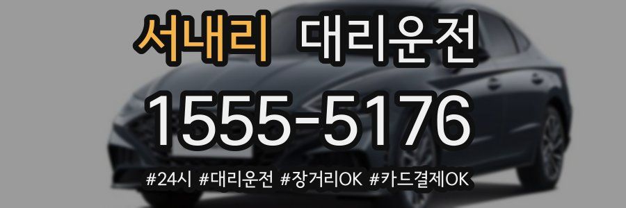 서내리 대리운전