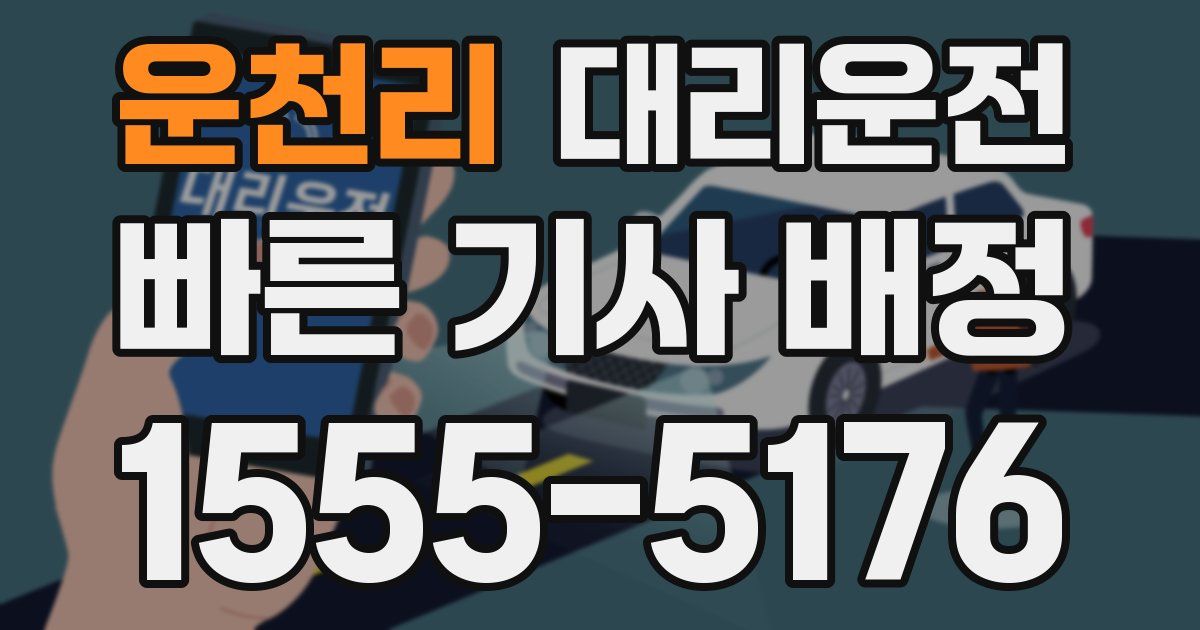 일일대리기사