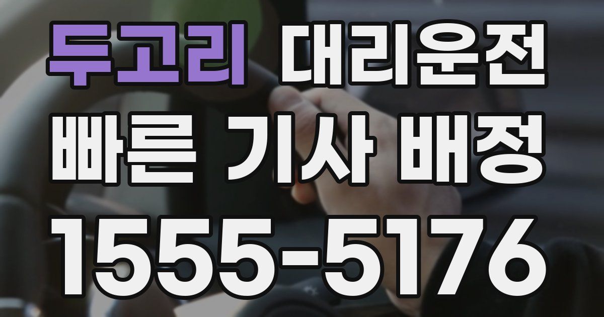 일일대리기사
