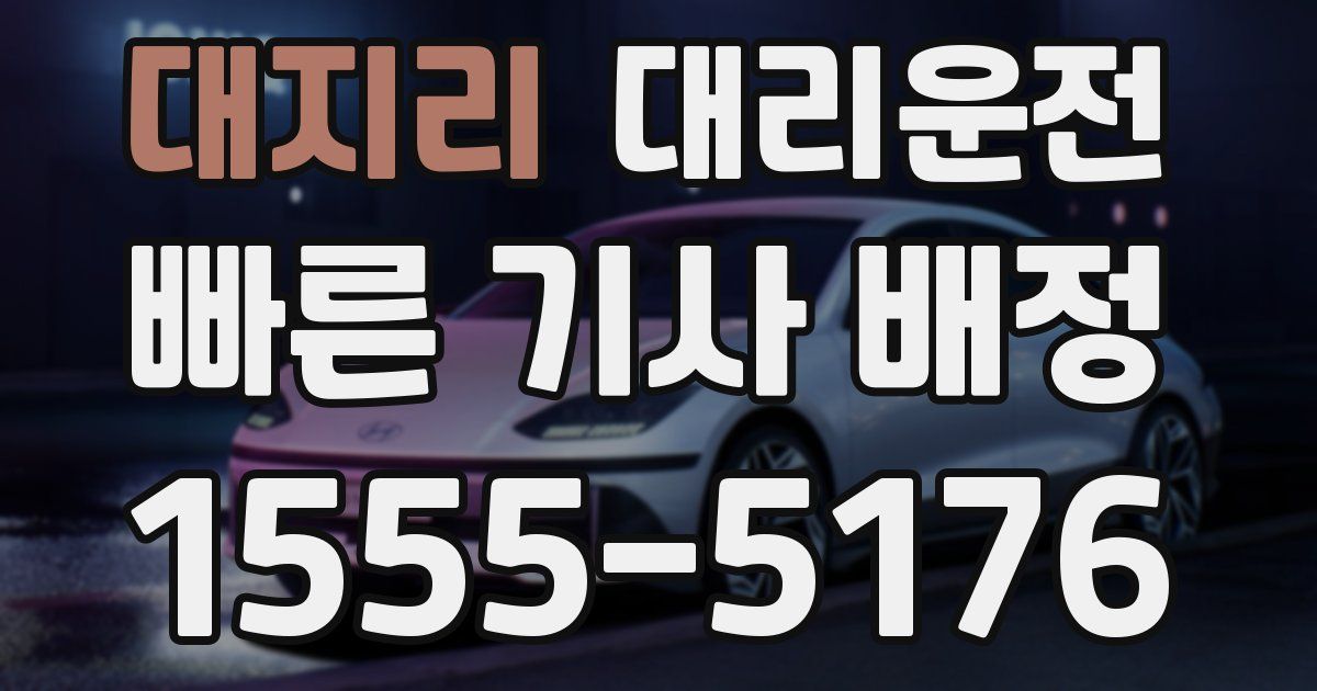 일일대리기사