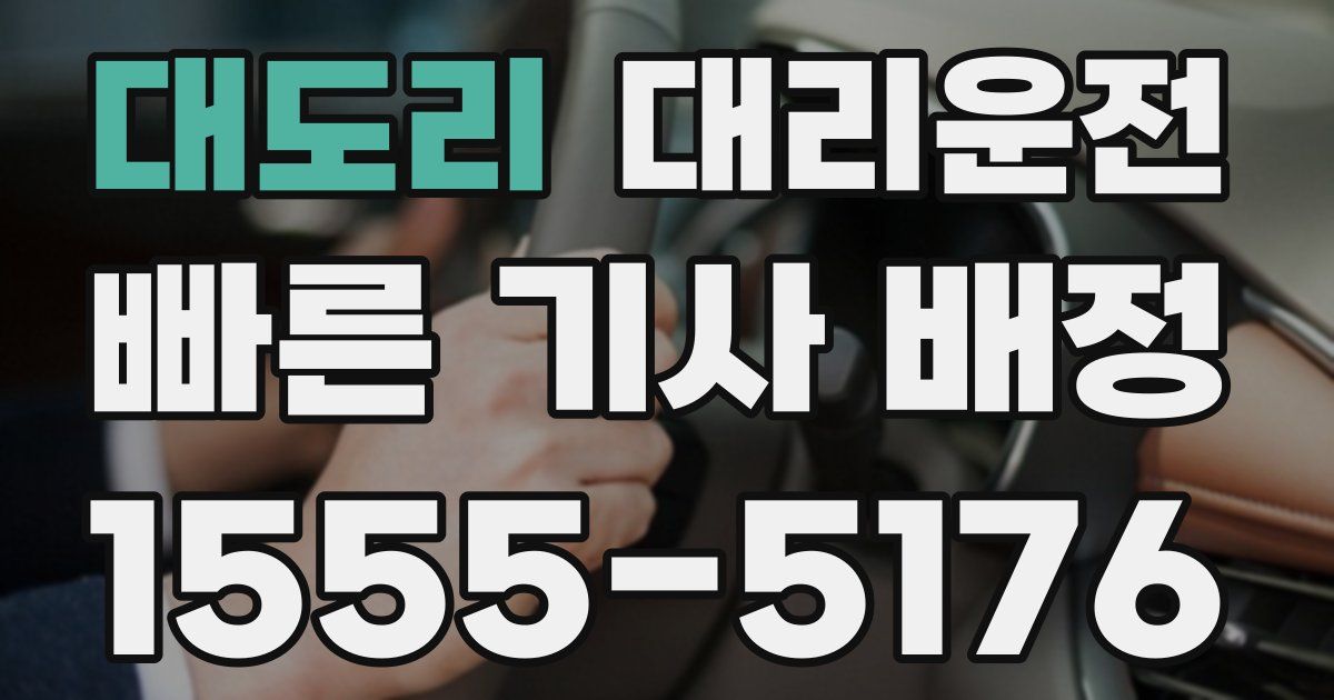 일일대리기사