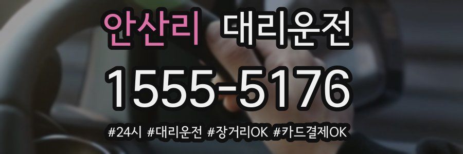 안산리 대리운전