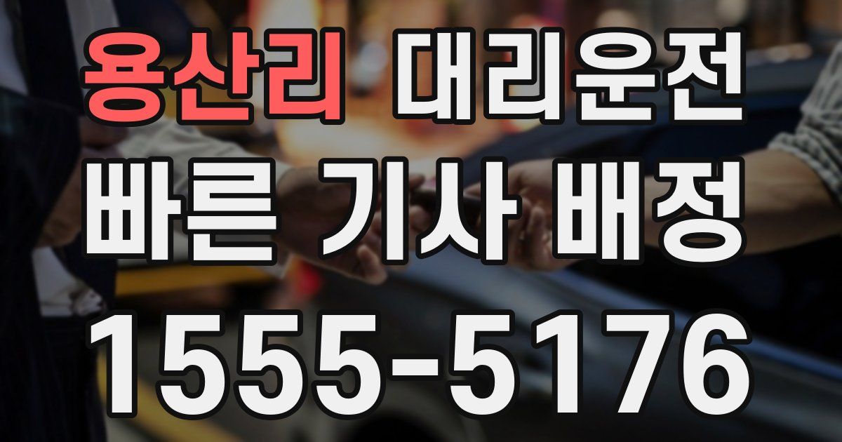 일일대리기사